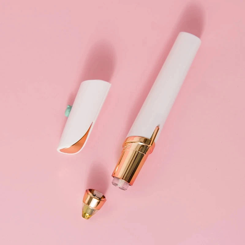 Épilateur Sourcils Électrique Portable – Rasoir Visage & Corps, Brosse Nez Intégrée, Rechargeable, Femme |