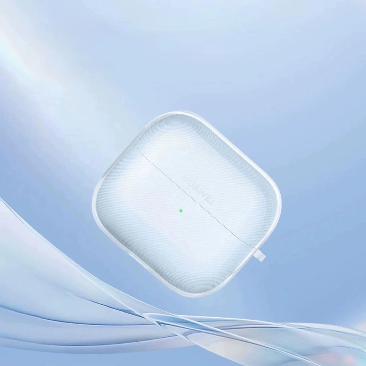 Coque de Protection Silicone TPU pour Huawei FreeClip 2 – Transparente, Anti-Choc, avec Lanière