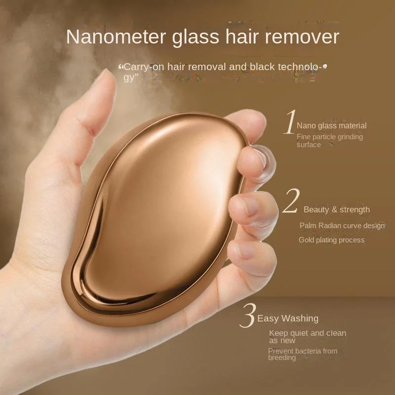 Épilateur Nano Crystal en Verre – Technologie Nano, Exfoliation & Épilation Douce, Sans Chimique, Réutilisable 5 ans