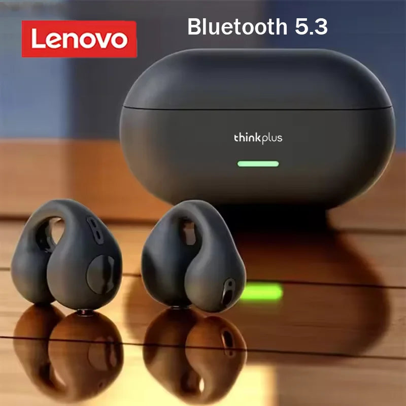 Écouteurs Bluetooth Lenovo T75 – Conduction Osseuse, Bluetooth 5.3, HiFi, IPX5, 240h Veille |