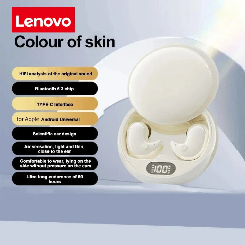 Écouteurs Bluetooth Lenovo Y36 Mini TWS – Sans Fil, Réduction de Bruit Active, Waterproof IPX5