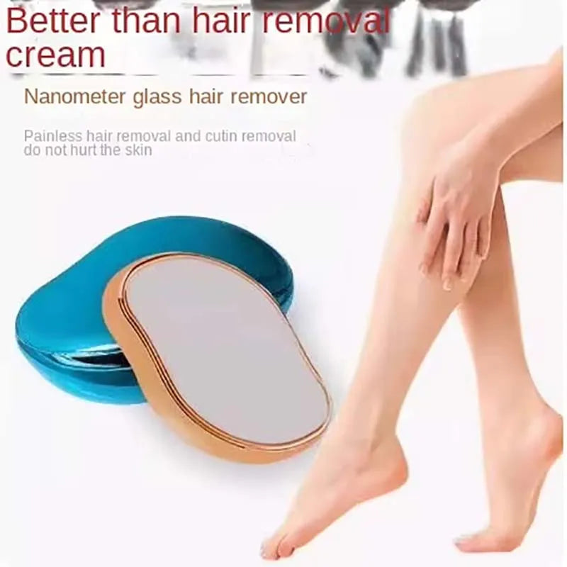 Épilateur Nano Crystal en Verre – Technologie Nano, Exfoliation & Épilation Douce, Sans Chimique, Réutilisable 5 ans