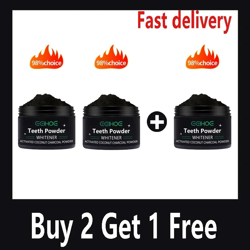Poudre Blanchissante Dentaire Naturelle – Nettoyage Profond, Haleine Fraîche, Homme & Femme, Usage Quotidie