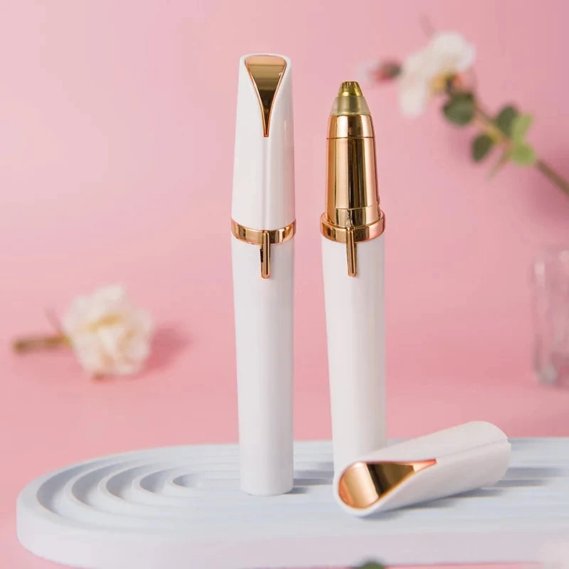 Épilateur Sourcils Électrique Portable – Rasoir Visage & Corps, Brosse Nez Intégrée, Rechargeable, Femme |